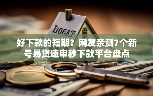 好下款的短期？网友亲测7个新号易贷速审秒下款平台盘点