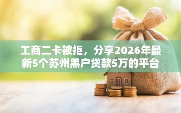 工商二卡被拒，分享2026年最新5个苏州黑户贷款5万的平台