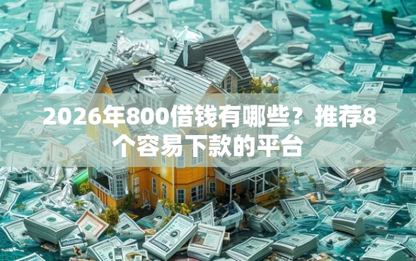 2026年800借钱有哪些？推荐8个容易下款的平台