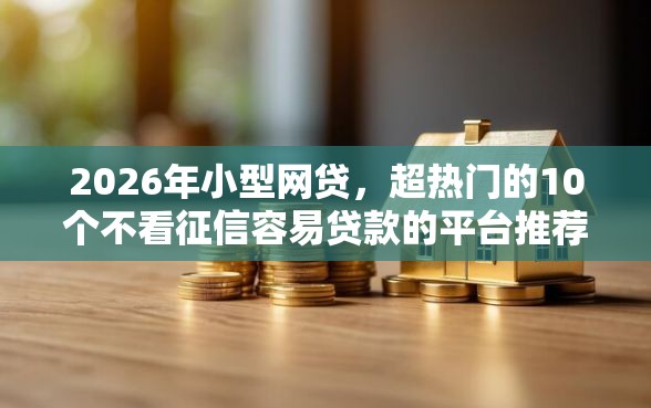 2026年小型网贷，超热门的10个不看征信容易贷款的平台推荐