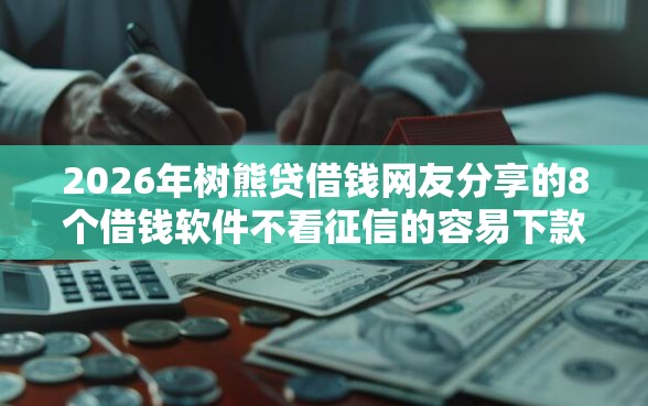 2026年树熊贷借钱网友分享的8个借钱软件不看征信的容易下款的我觉得不错! 2026年树熊贷借钱网友分享的8个借钱软件不看征信的容易下款的我觉得不错!