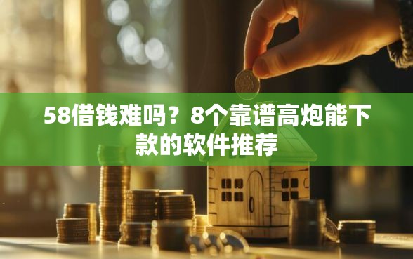 58借钱难吗？8个靠谱高炮能下款的软件推荐