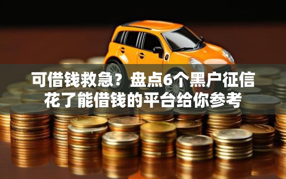 可借钱救急？盘点6个黑户征信花了能借钱的平台给你参考