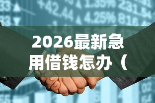 2026最新急用借钱怎办（支持微信），5个征信花了能网贷的软件无私分享