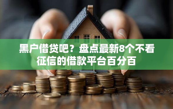 黑户借贷吧？盘点最新8个不看征信的借款平台百分百