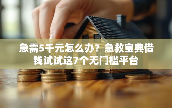 急需5千元怎么办？急救宝典借钱试试这7个无门槛平台
