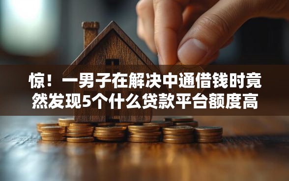 惊！一男子在解决中通借钱时竟然发现5个什么贷款平台额度高，事后分享了出来