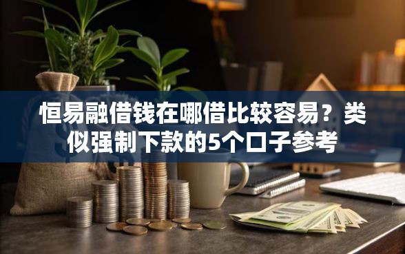 恒易融借钱在哪借比较容易？类似强制下款的5个口子参考