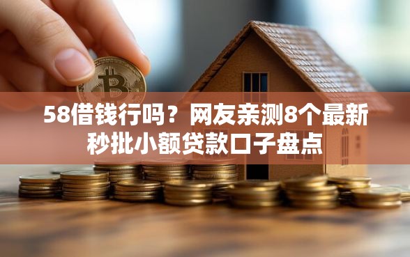 58借钱行吗？网友亲测8个最新秒批小额贷款口子盘点