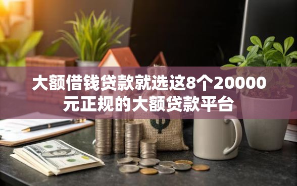 大额借钱贷款就选这8个20000元正规的大额贷款平台
