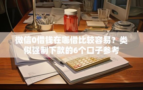 微信0借钱在哪借比较容易？类似强制下款的6个口子参考