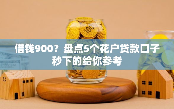 借钱900？盘点5个花户贷款口子秒下的给你参考