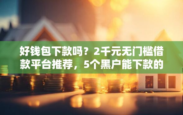 好钱包下款吗？2千元无门槛借款平台推荐，5个黑户能下款的软件盘点