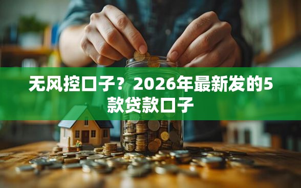 无风控口子？2026年最新发的5款贷款口子