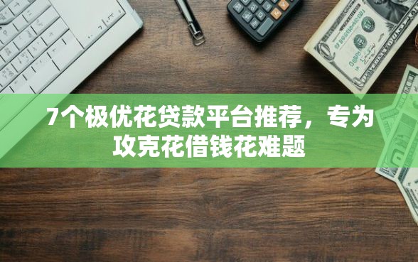 7个极优花贷款平台推荐，专为攻克花借钱花难题