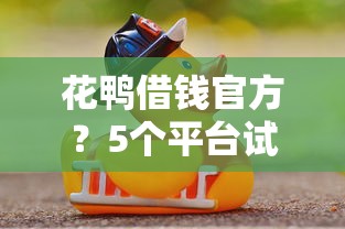 花鸭借钱官方？5个平台试试看哪个能下款