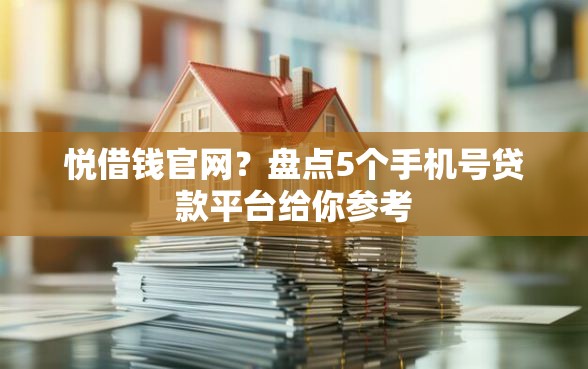 悦借钱官网？盘点5个手机号贷款平台给你参考