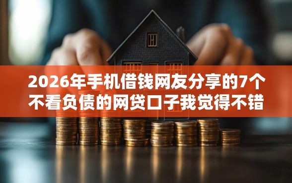 2026年手机借钱网友分享的7个不看负债的网贷口子我觉得不错！