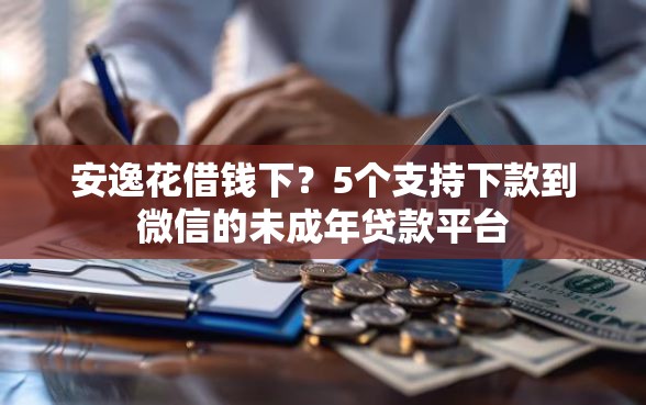 安逸花借钱下？5个支持下款到微信的未成年贷款平台