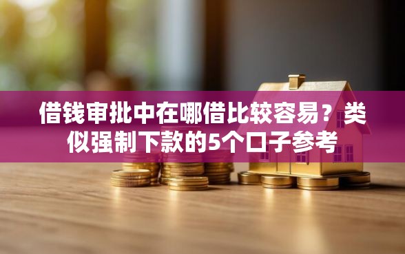 借钱审批中在哪借比较容易？类似强制下款的5个口子参考