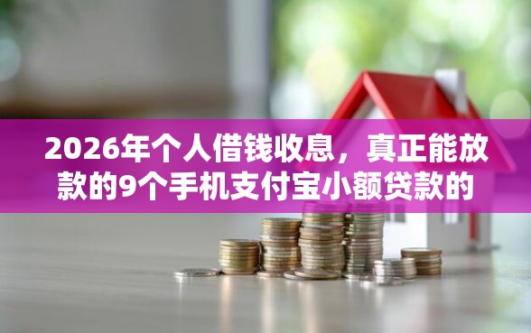 2026年个人借钱收息，真正能放款的9个手机支付宝小额贷款的平台推荐