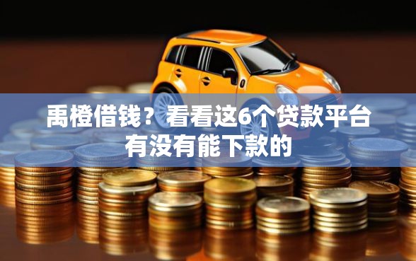 禹橙借钱？看看这6个贷款平台有没有能下款的