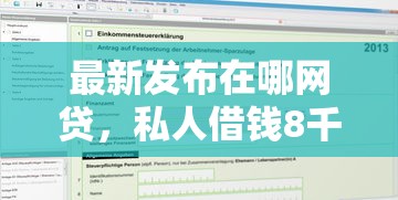 最新发布在哪网贷，私人借钱8千元有这6个渠道