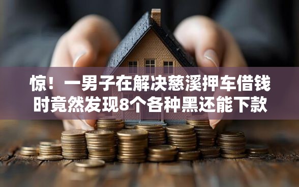 惊！一男子在解决慈溪押车借钱时竟然发现8个各种黑还能下款的口子，事后分享了出来