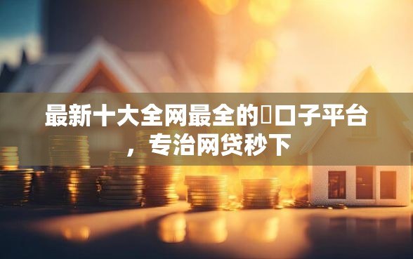 最新十大全网最全的黒口子平台，专治网贷秒下
