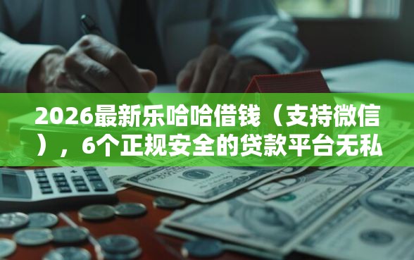 2026最新乐哈哈借钱（支持微信），6个正规安全的贷款平台无私分享