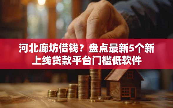 河北廊坊借钱？盘点最新5个新上线贷款平台门槛低软件