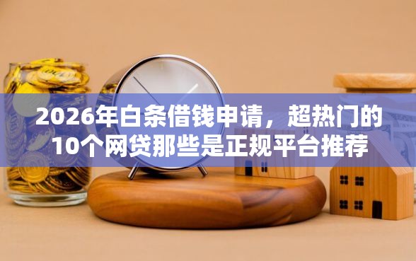 2026年白条借钱申请，超热门的10个网贷那些是正规平台推荐