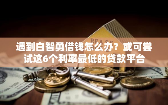 遇到白智勇借钱怎么办？或可尝试这6个利率最低的贷款平台