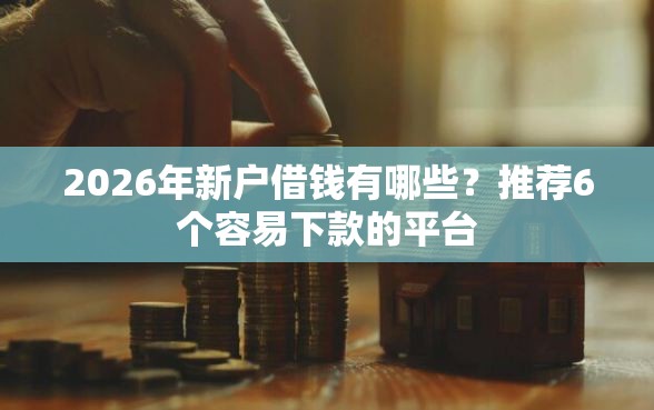 2026年新户借钱有哪些？推荐6个容易下款的平台