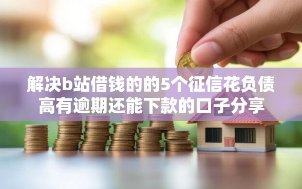 解决b站借钱的的5个征信花负债高有逾期还能下款的口子分享