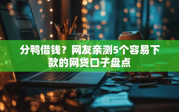 分鸭借钱？网友亲测5个容易下款的网贷口子盘点