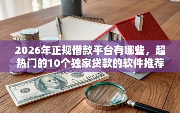 2026年正规借款平台有哪些，超热门的10个独家贷款的软件推荐
