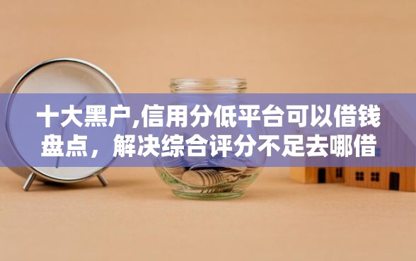 十大黑户,信用分低平台可以借钱盘点，解决综合评分不足去哪借钱的问题