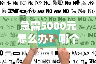 急需5000元怎么办？哪个平台借钱最容易通过试试这5个无门槛平台