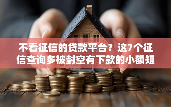 不看征信的贷款平台？这7个征信查询多被封空有下款的小额短期网贷口子可以试试