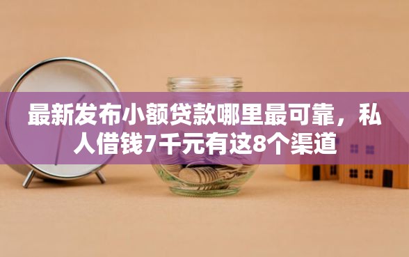 最新发布小额贷款哪里最可靠，私人借钱7千元有这8个渠道