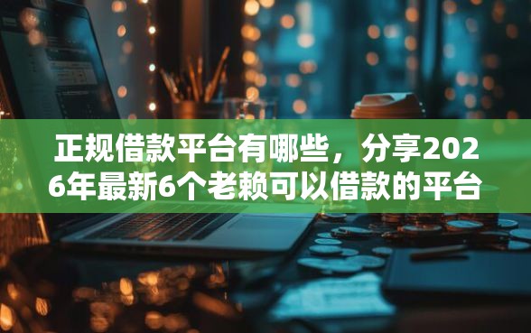 正规借款平台有哪些，分享2026年最新6个老赖可以借款的平台的