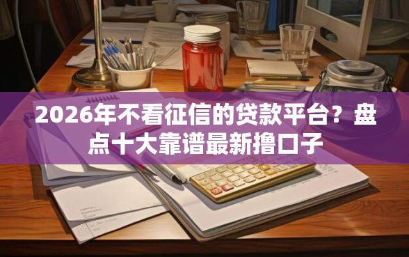 2026年不看征信的贷款平台？盘点十大靠谱最新撸口子