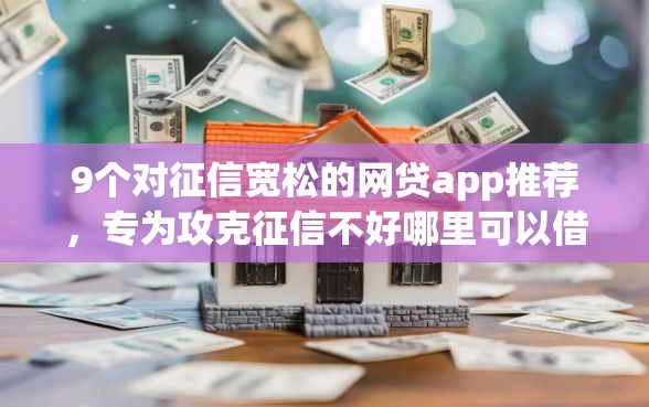 9个对征信宽松的网贷app推荐，专为攻克征信不好哪里可以借钱难题