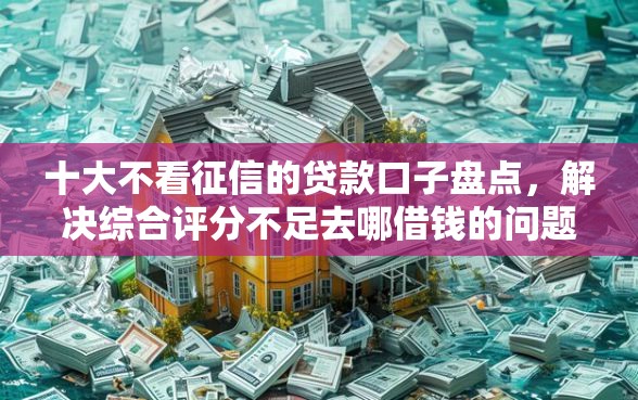 十大不看征信的贷款口子盘点，解决综合评分不足去哪借钱的问题