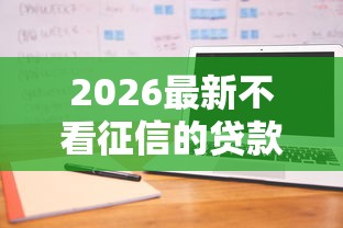 2026最新不看征信的贷款平台，总结十个比较好的贷款平台！