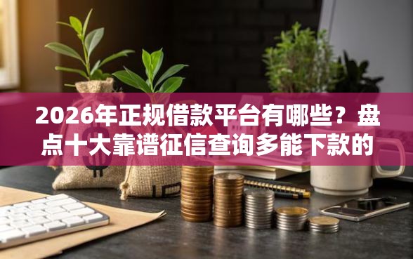 2026年正规借款平台有哪些？盘点十大靠谱征信查询多能下款的平台