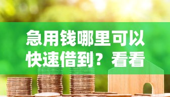 急用钱哪里可以快速借到?看看这7个贷款平台有没有能下款的 急用钱哪里可以快速借到?看看这7个贷款平台有没有能下款的