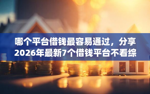 哪个平台借钱最容易通过，分享2026年最新7个借钱平台不看综合评估的app