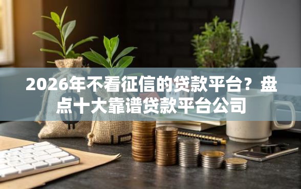 2026年不看征信的贷款平台？盘点十大靠谱贷款平台公司